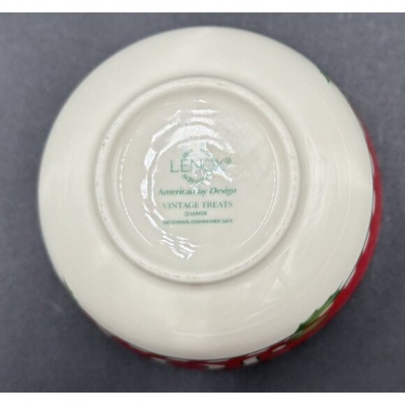 Vtg Christmas Lenox Holiday Joy Small 5" Candy All Purpose Bowl Treats Christmas - Picture 5 of 8